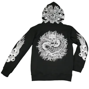 [UNISEX] RAFEL DELALANDE X LOCO MOSQUITO DRAGON SKULL HOODIE