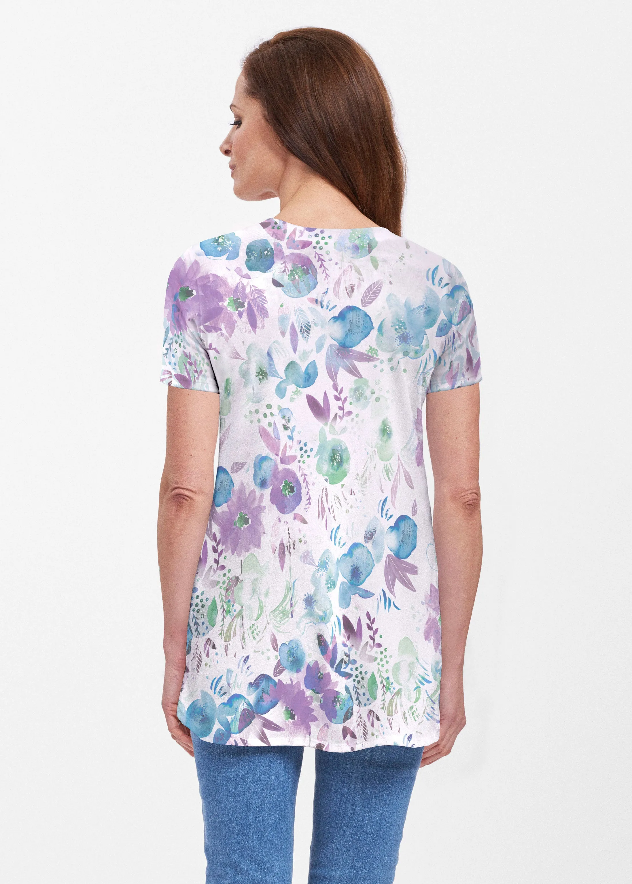 Violet (16228) ~ Short Sleeve Butterknit tunic