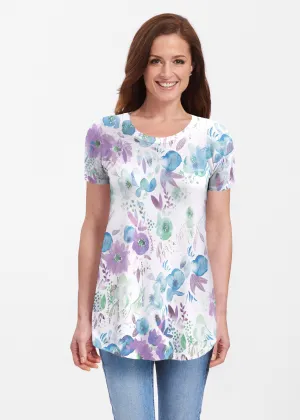 Violet (16228) ~ Short Sleeve Butterknit tunic