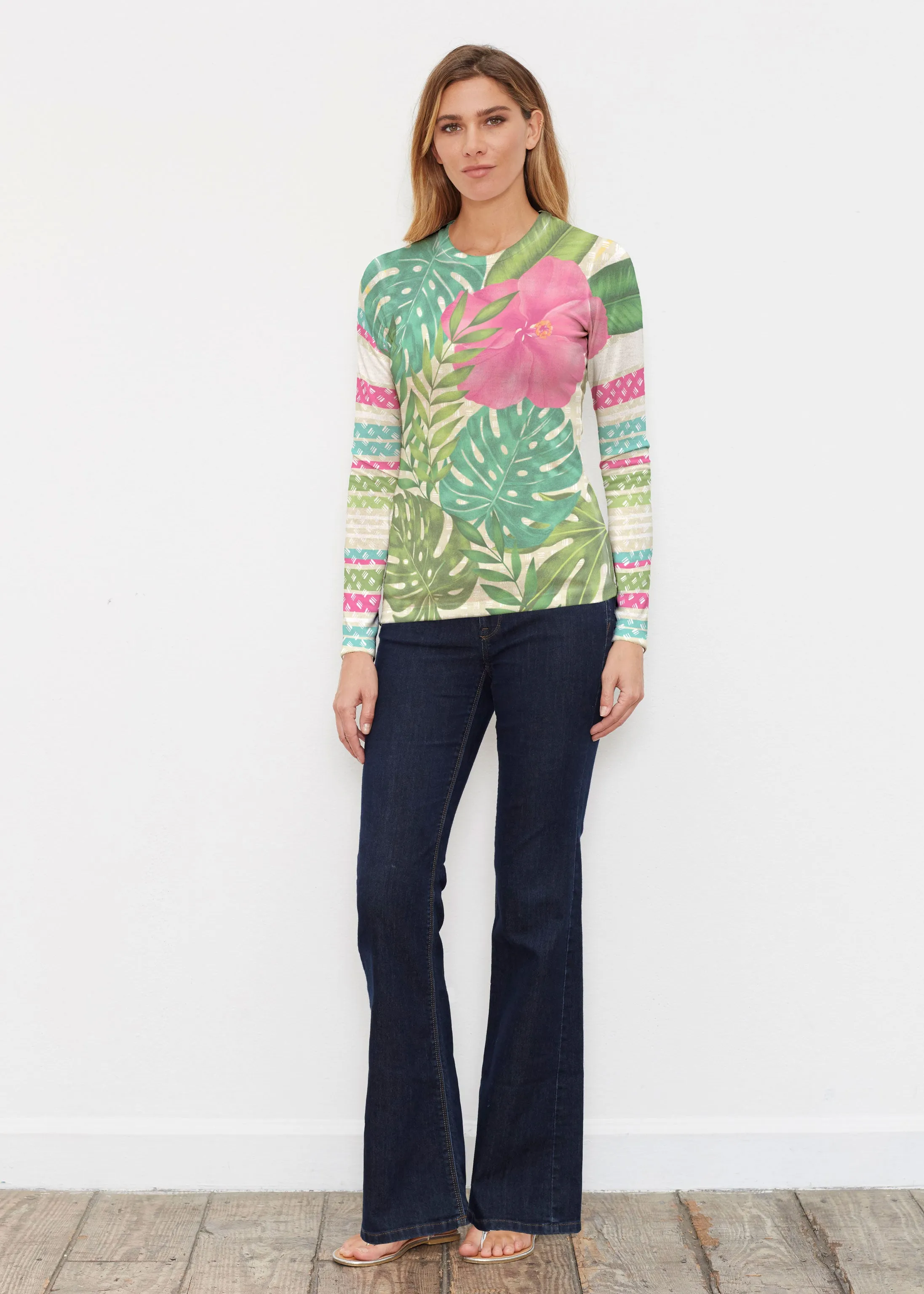 Wild Begonia (13489) ~ Butterknit Long Sleeve Crew Top