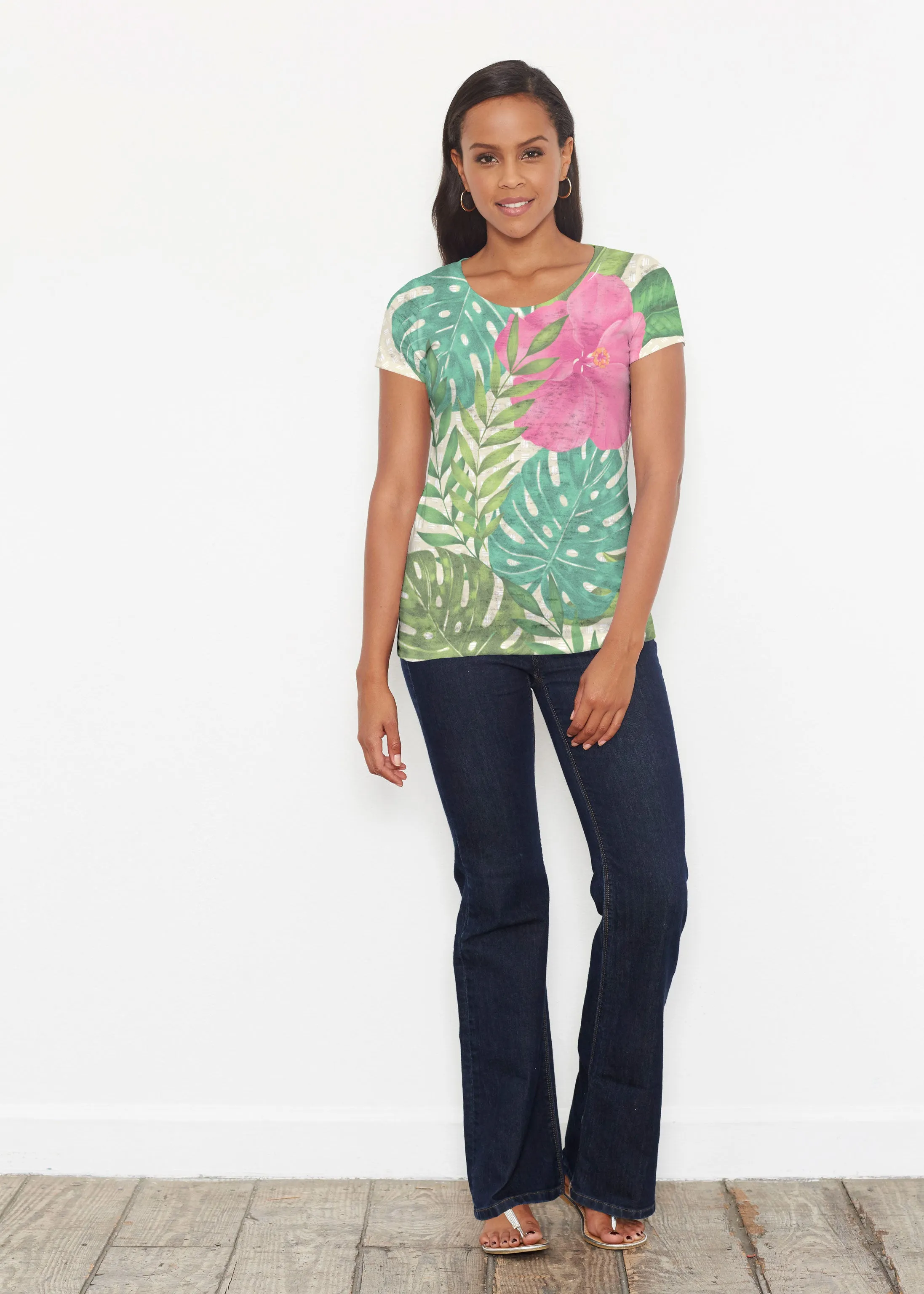 Wild Begonia (13489) ~ Signature Short Sleeve Scoop Shirt