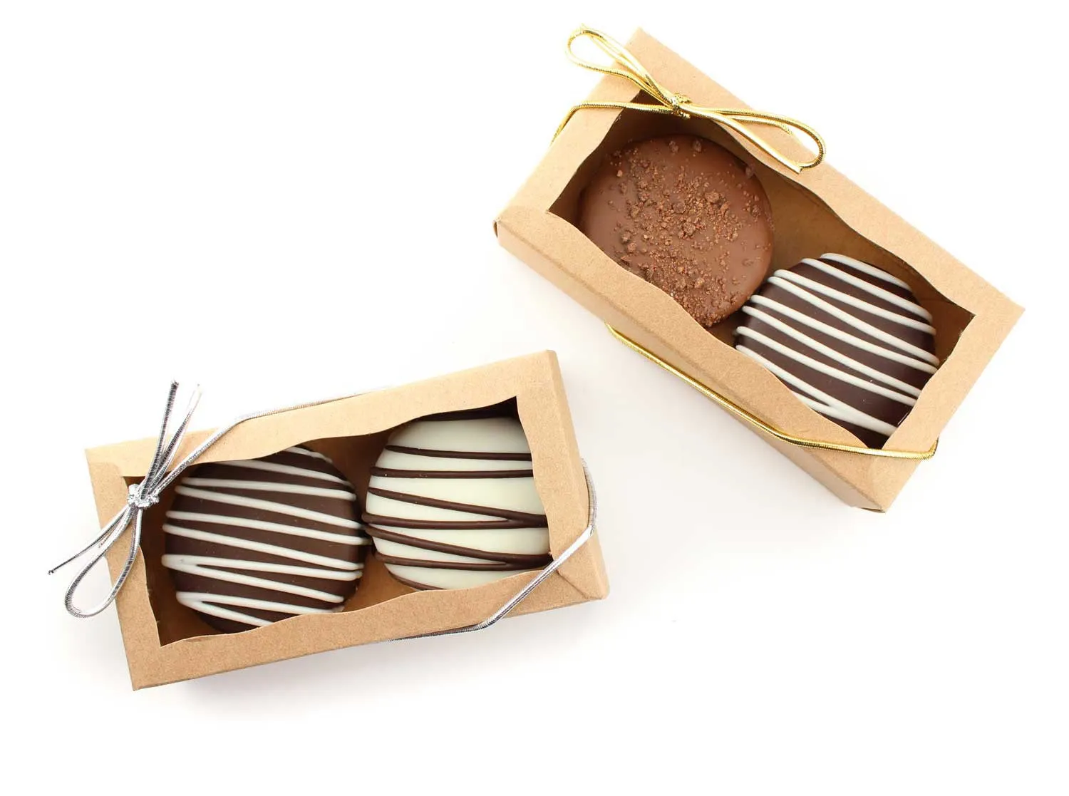 Window Gift Box of 2 Classic Chocolate Covered Oreos -  12 pcs