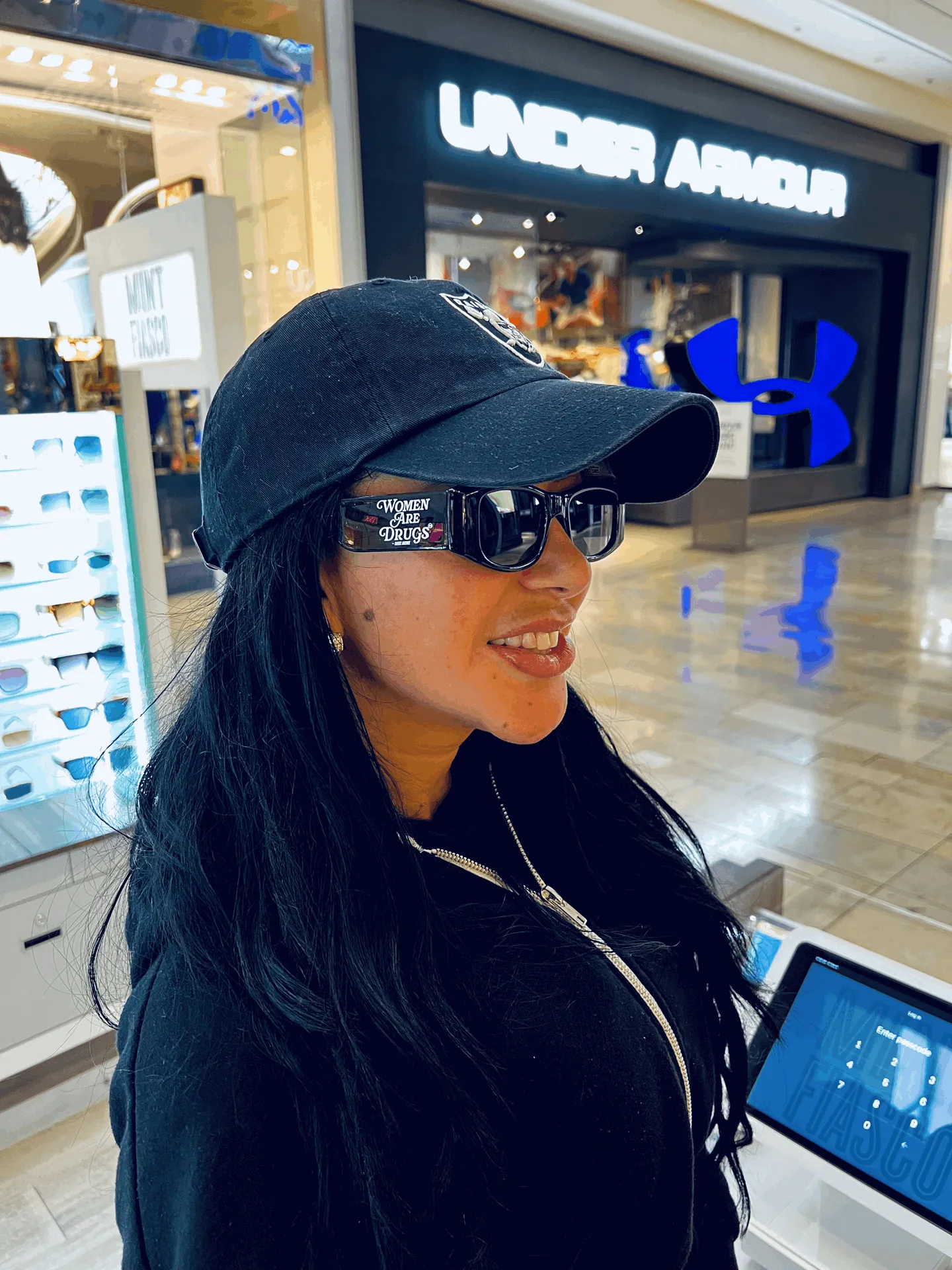 Women Are Drugs® | Black Sunglasses (Black Lenses)