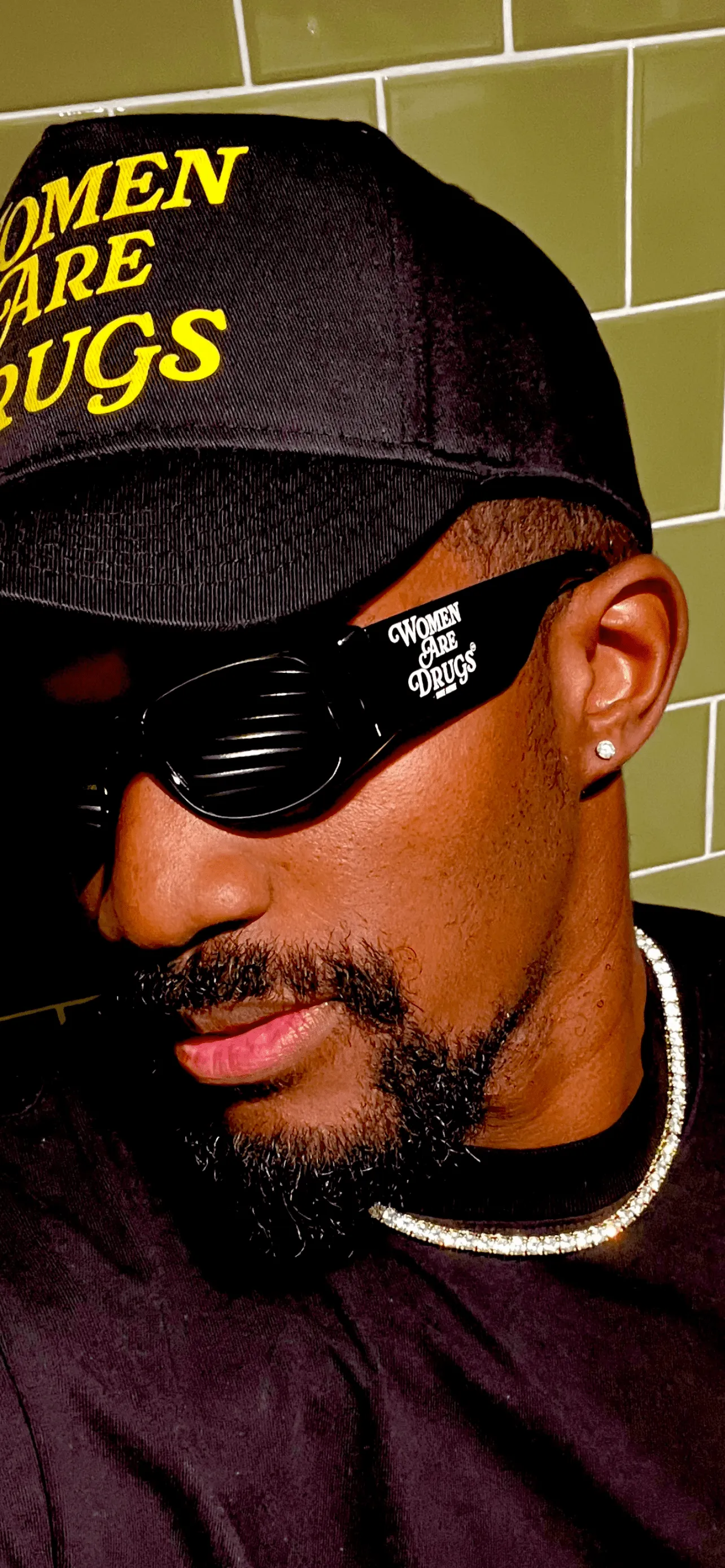 Women Are Drugs® | Black Sunglasses (Black Lenses)