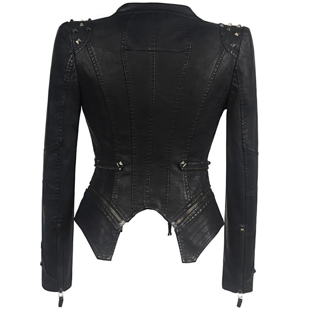 Women's Gothic Leather Jacket