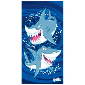 Yello Beach Towel - Sharks Design