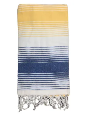 Yellow & Navy Towel - Shadow Collection