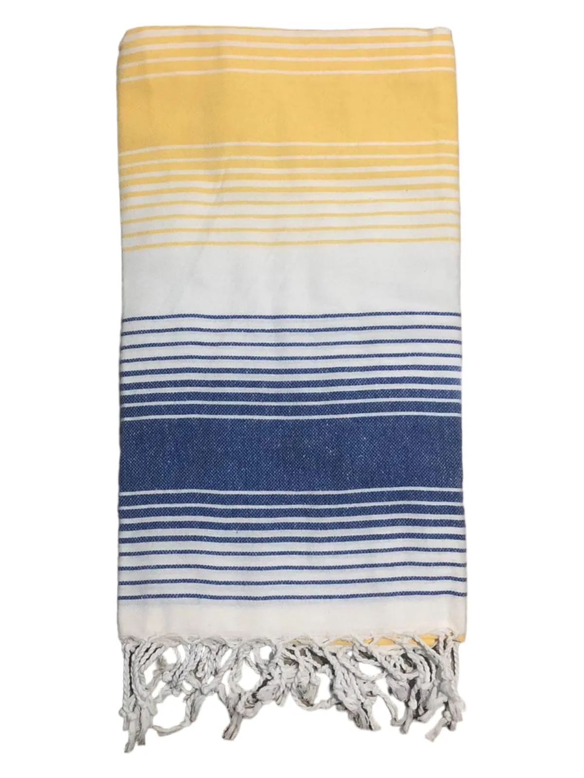 Yellow & Navy Towel - Shadow Collection