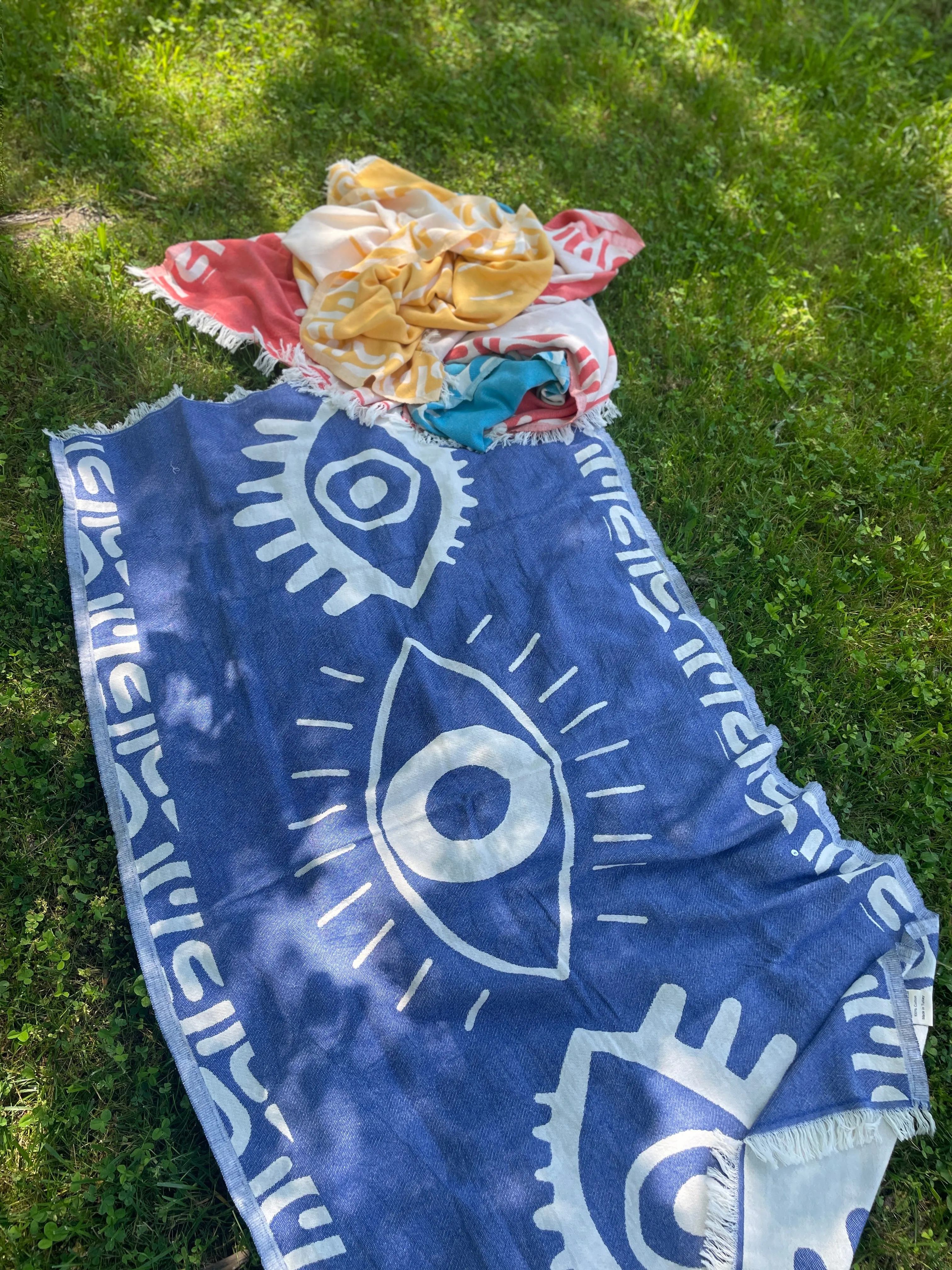 Yellow Beach Towel – Celest Jacquard Weave