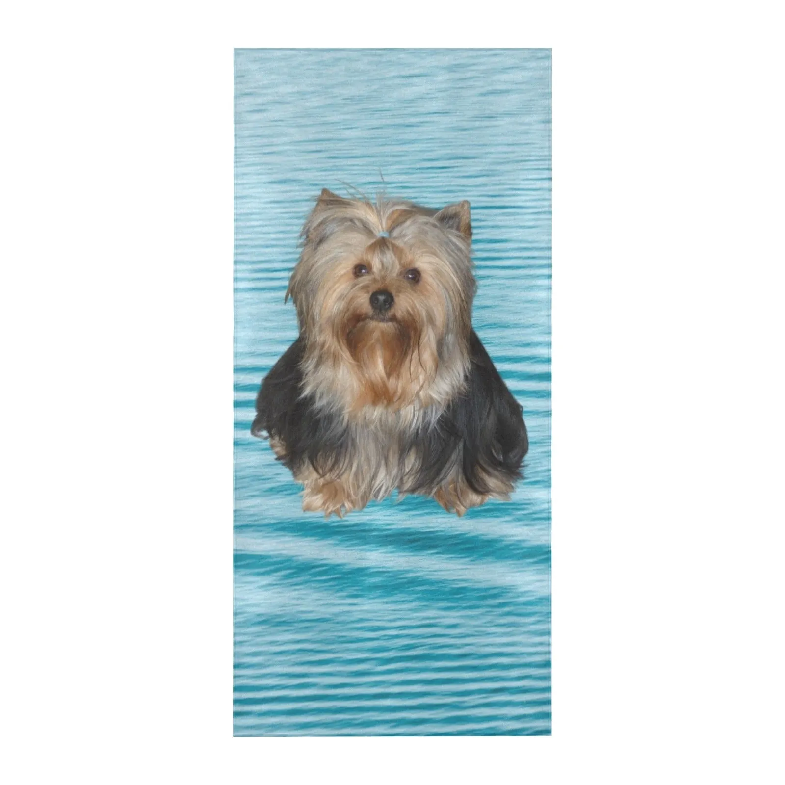 Yorkie Beach Towel - Candy