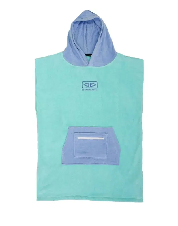 Youth Hooded Poncho Towel - Mint