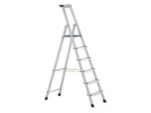 Zarges Anodised Trade Platform Steps, Platform Height 1.54M 7 Rungs