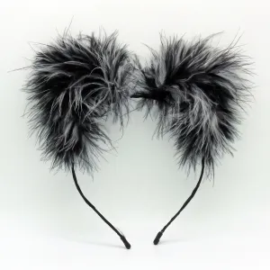 Zebra Fluff Kittycorn Ears