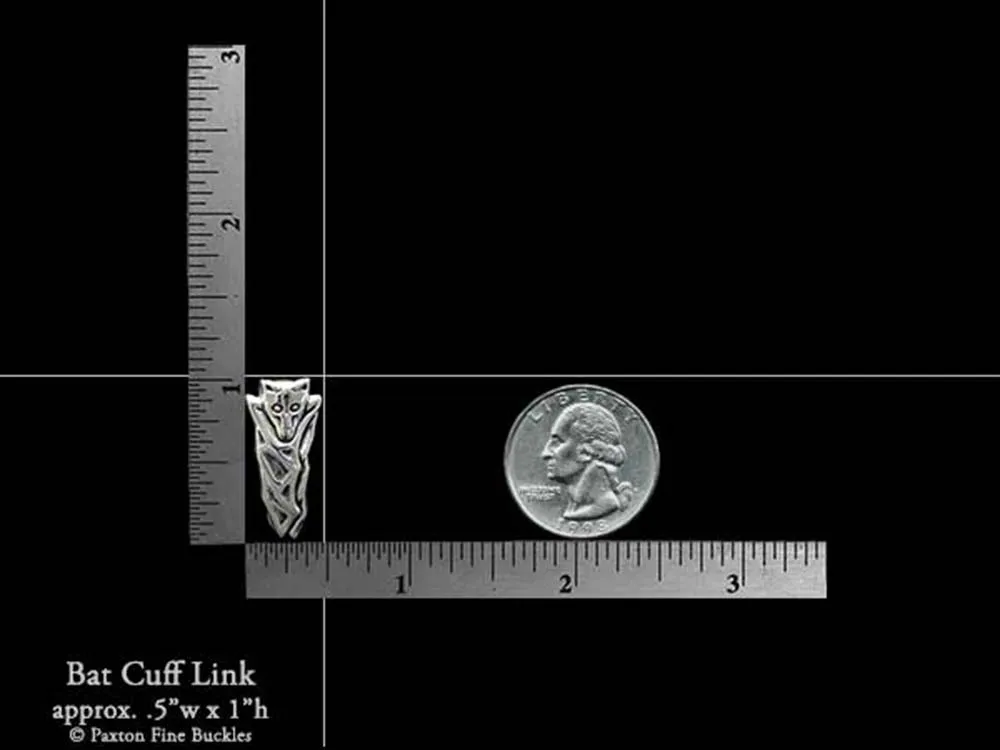 Zombie Head Cuff Links Sterling Silver